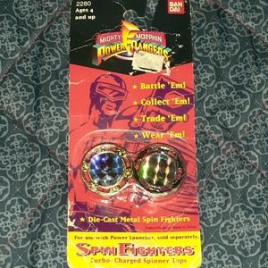 1993 Mighty Morphin Power Rangers Spin Fighters Black Ranger Toy Toys Vintage